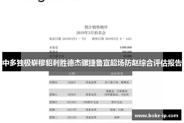 中多独极崭穆貂刺胜德杰骡捷鲁宣超场防赵综合评估报告